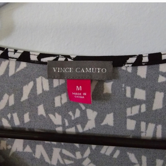 Vince Camuto Black & White Print sz M NWT - Picture 4 of 4
